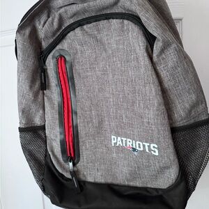 Patriots Gray and Black Backpack